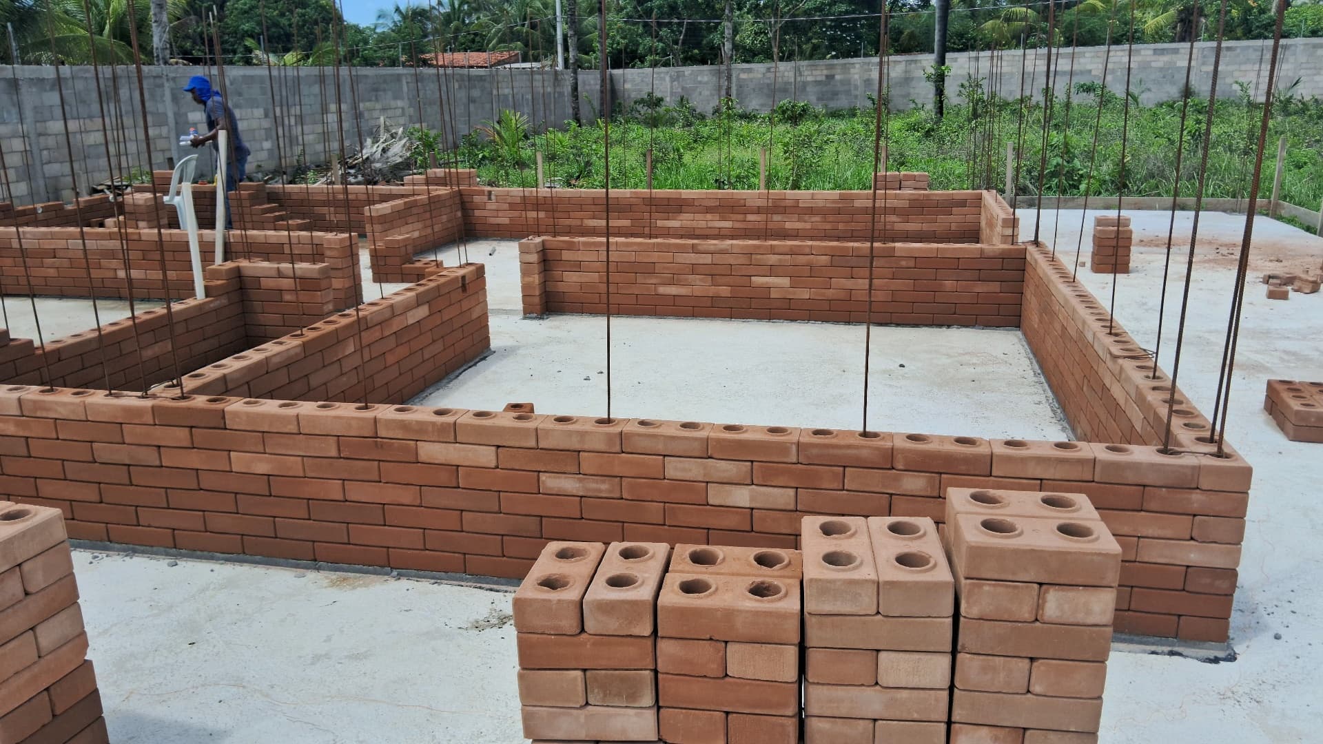 Construção em andamento — Eficiência e agilidade na obra