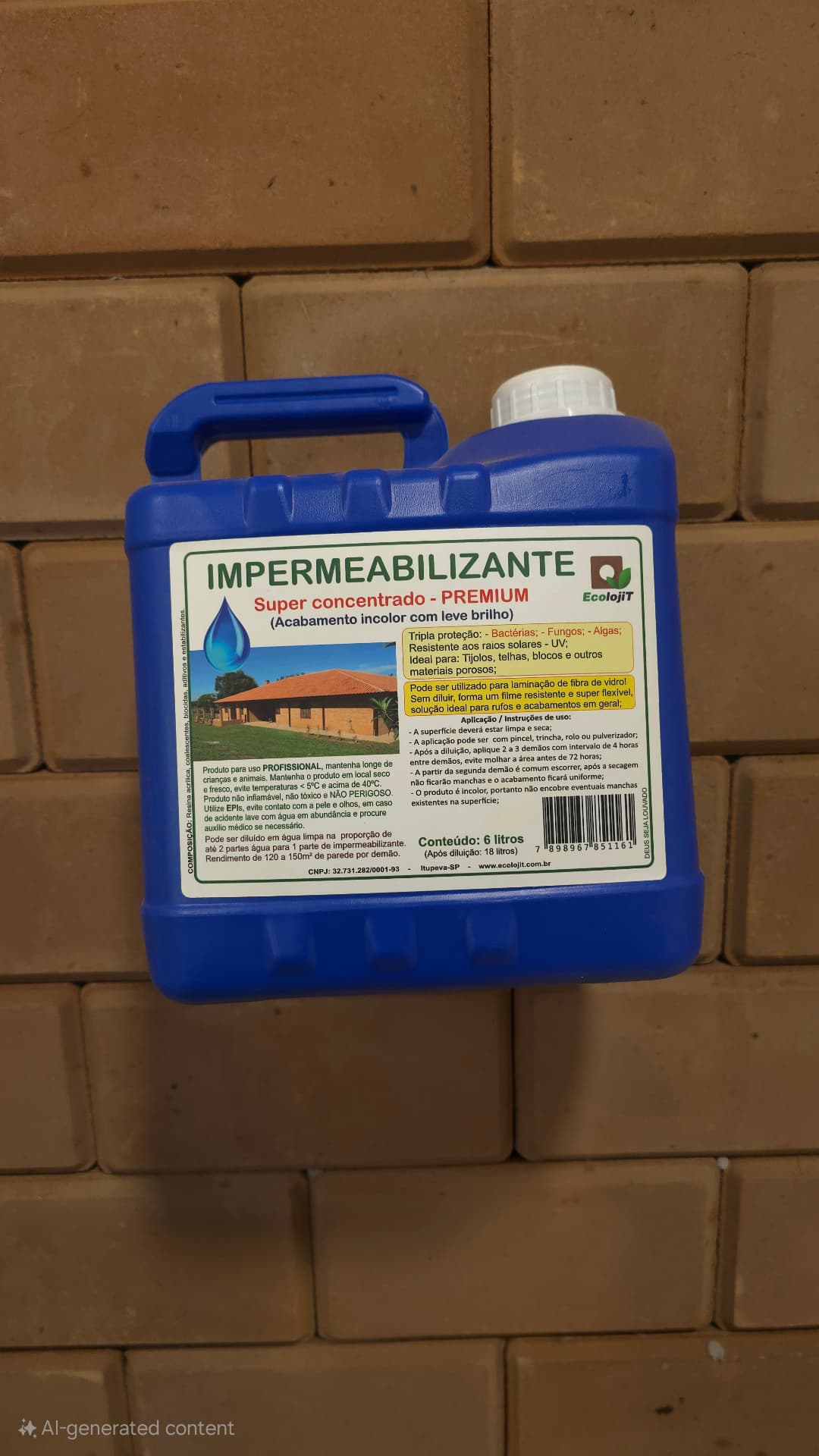 Impermeabilizante Ecolojit — PRIME ENGENHARIA